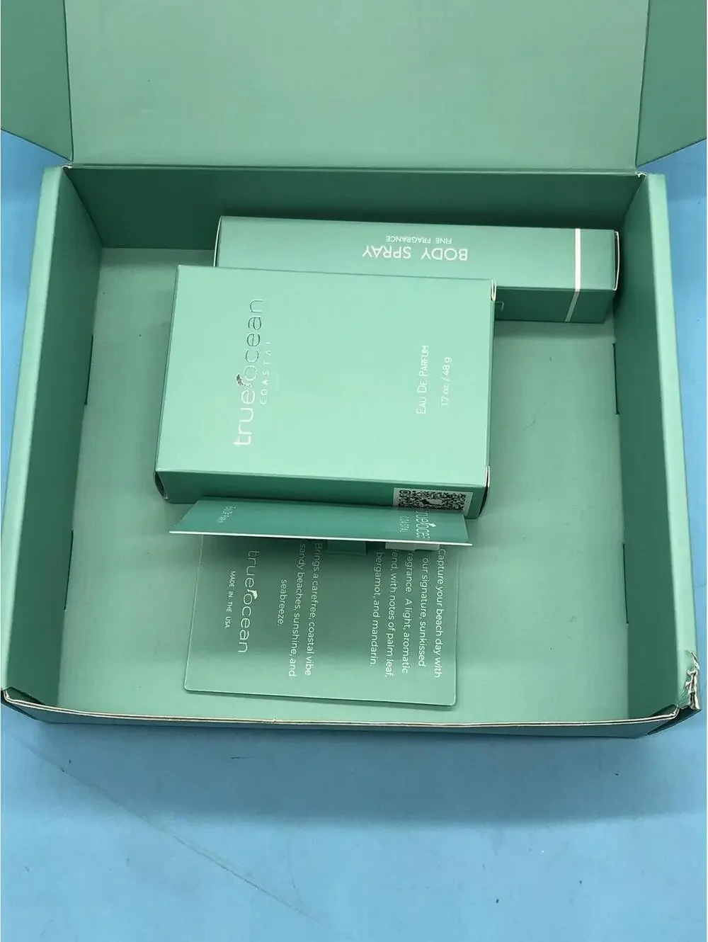 True Ocean Coastal Eau De Parfum 1.7 Oz Gift Set Body Spray Bergamot Citrus - Picture 7 of 16